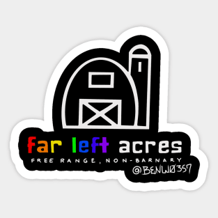 Far Left Acres Sticker